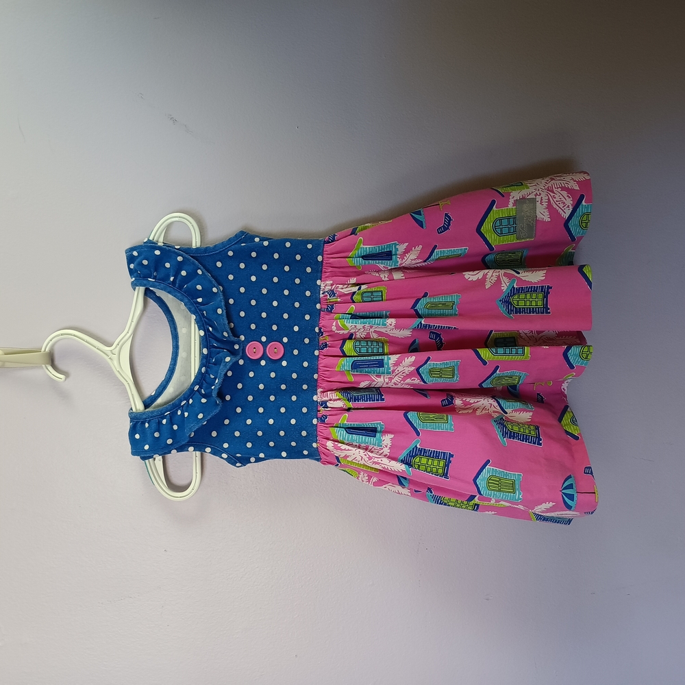 Polka Dot and Print Dress